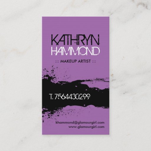 Customizable Makeup Artist Business Cards