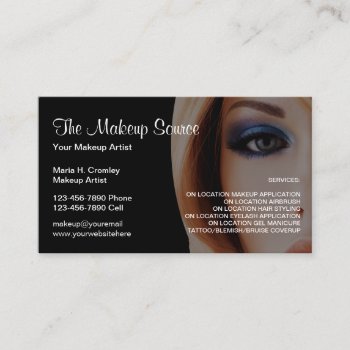 Makeup Artist Business Cards by Luckyturtle at Zazzle