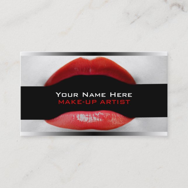 MakeUp Artist Business Cards (Front)