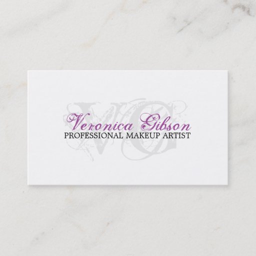 Customizable MAKEUP ARTIST BUSINESS CARDS