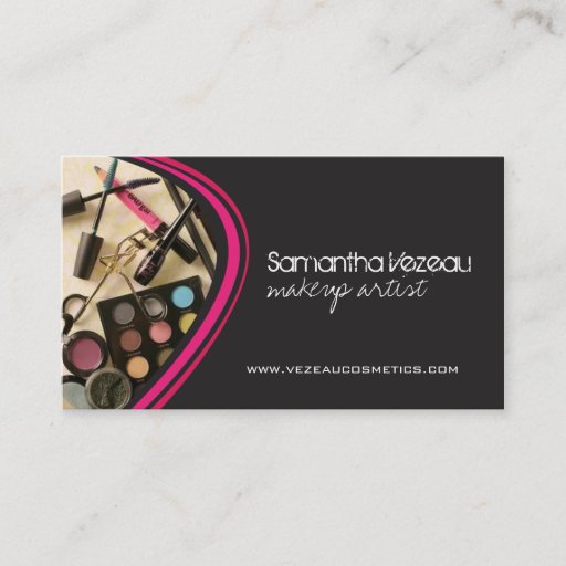 Customizable Makeup Artist Business Cards