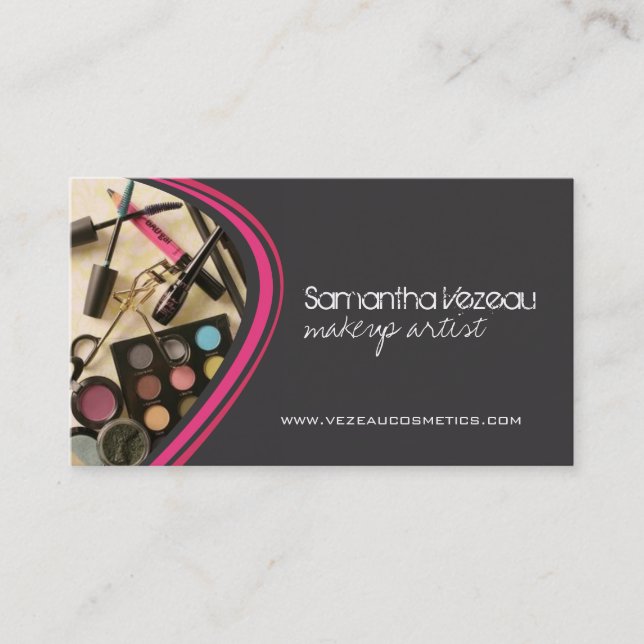 Makeup Artist Business Cards (Front)