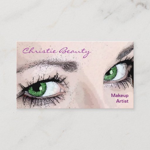 Customizable Makeup Artist Business Cards