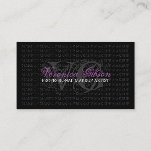 Customizable Makeup Artist Business Cards