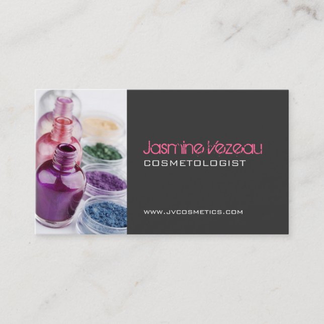 Makeup Artist Business Cards (Front)