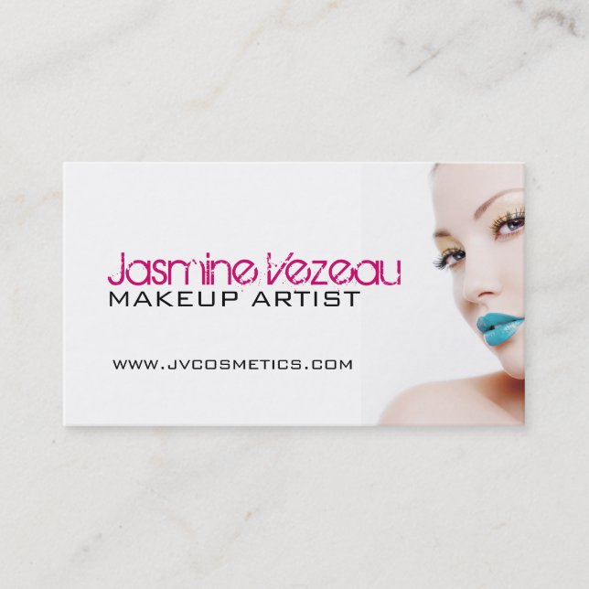 Makeup Artist Business Cards (Front)
