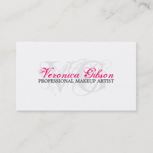 Customizable MAKEUP ARTIST BUSINESS CARDS