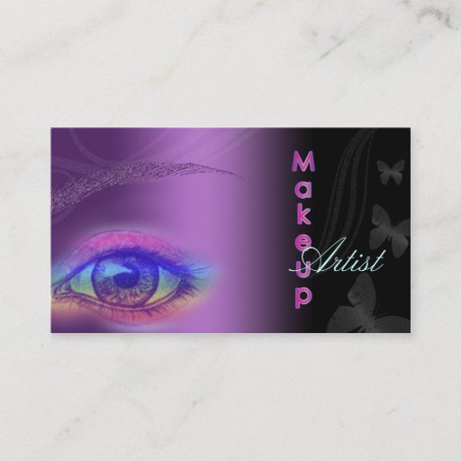 Customizable Makeup artist business cards