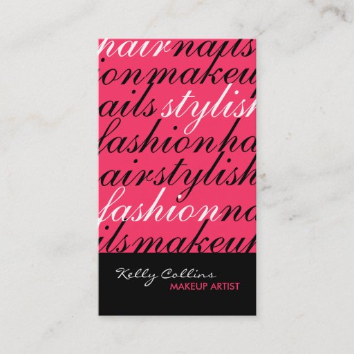 Customizable Makeup Artist Business Cards