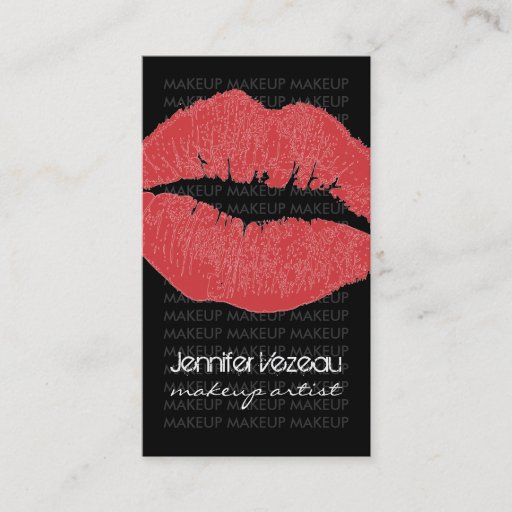 Customizable Makeup Artist Business Cards