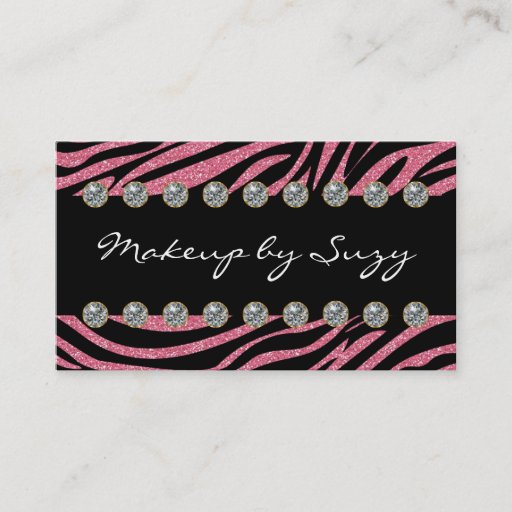 Customizable Makeup Artist Business Cards