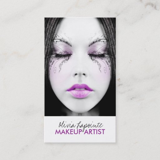 Customizable Makeup Artist Business Cards