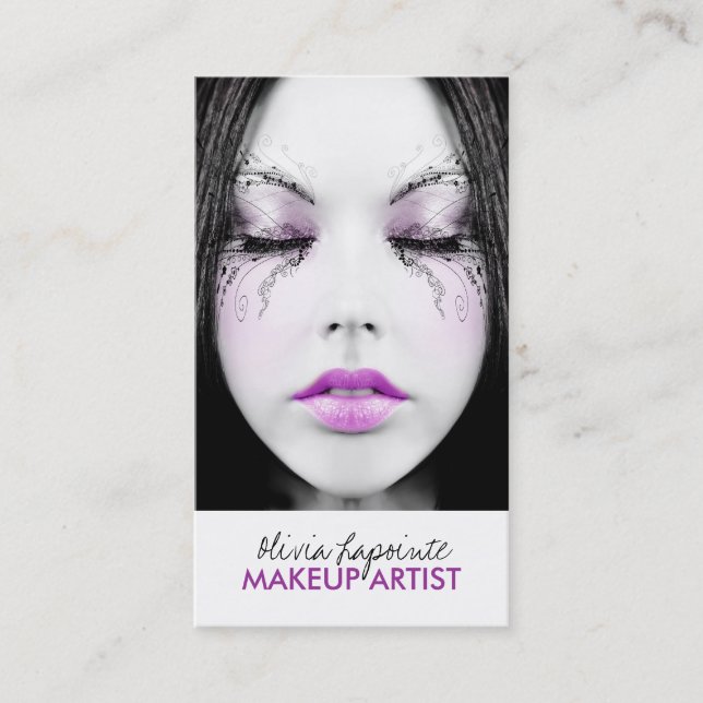 Makeup Artist Business Cards (Front)