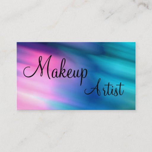 Customizable Makeup Artist Business Cards