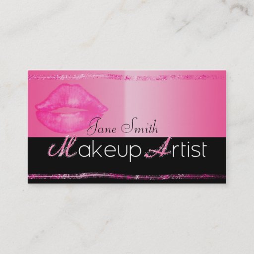 Customizable makeup artist business cards