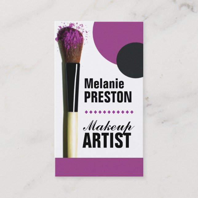 Makeup Artist Business Cards (Front)