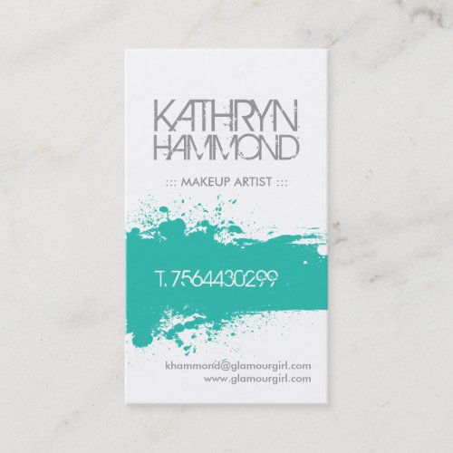 Makeup Artist Business Cards - Custom Colour