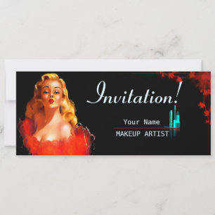 MakeUp Artist - Card, Invitation, Invite