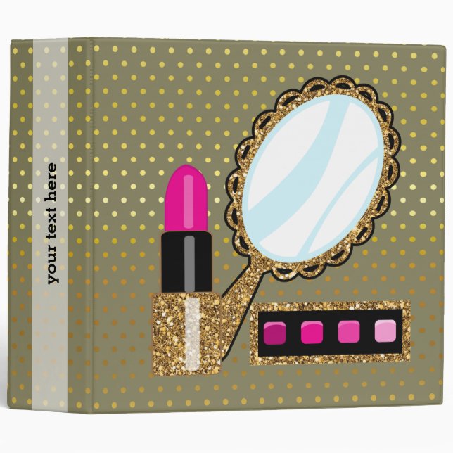 Makeup artist - choose background color binder (Front/Spine)