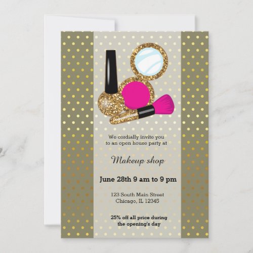 Makeup artist _ choose background color invitation