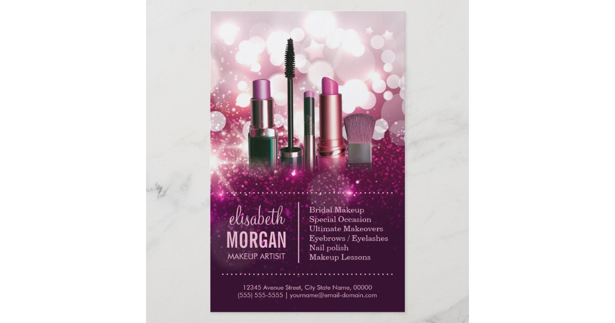 makeup artist flyers