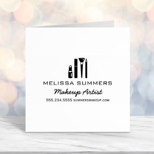 Makeup Artist Cosmetics Lipstick Mascara Address Self-inking Stamp