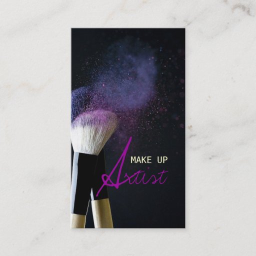 Customizable MakeUp Artist , Cosmetologist, Beauty, Salon Business Card Templates