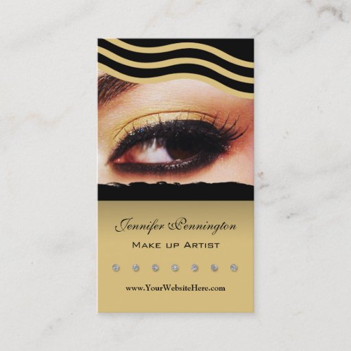Customizable Makeup artist cosmetologist business card