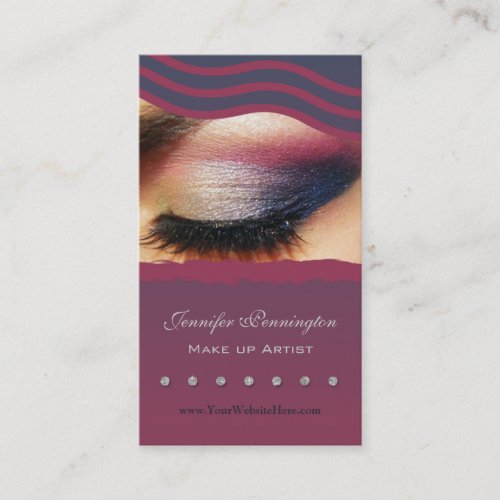 Makeup artist cosmetologist business card