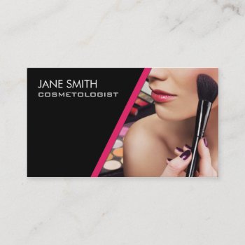 Makeup Artist Cosmetologist Cosmetology Elegant Business Card by Lamborati at Zazzle