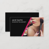 Makeup Artist Cosmetologist Cosmetology Elegant Business Card (Front/Back)