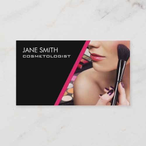 Makeup Artist Cosmetologist Cosmetology Elegant Business Card