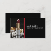 Makeup Artist Cosmetologist Cosmetology Elegant Business Card (Front/Back)