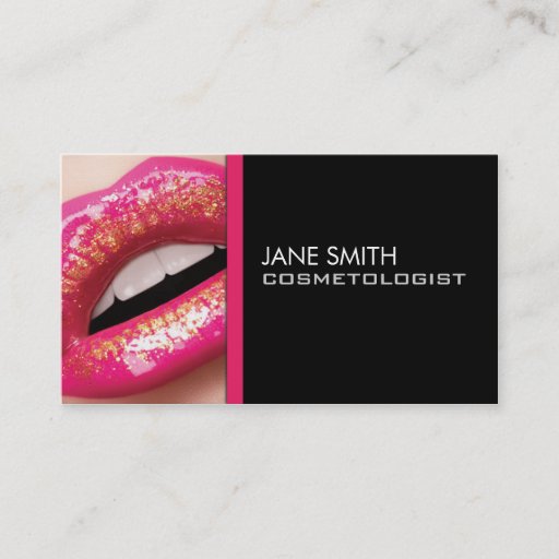 Customizable Makeup Artist Cosmetologist Cosmetology Groupon Business Cards