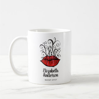 Makeup Artist Cosmetologist Lips Tattoo Coffee Mug
