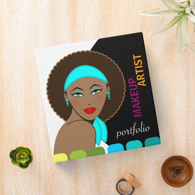 Makeup Artist / Cosmetologist Portfolio 1.5" 3 Ring Binder (In Situ)