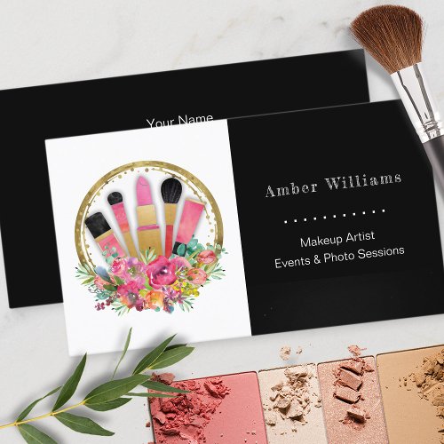 Makeup Artist Cosmetologist Salon Spa Stylist Business Card