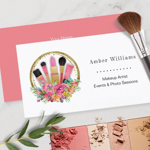 Makeup Artist Cosmetologist Salon Spa Stylist Business Card