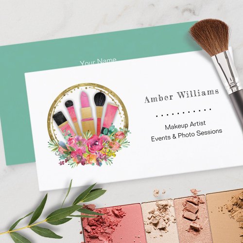 Makeup Artist Cosmetologist Salon Spa Stylist Business Card