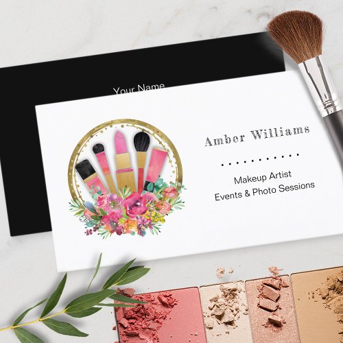 Makeup Artist Cosmetologist Salon Spa Stylist Business Card