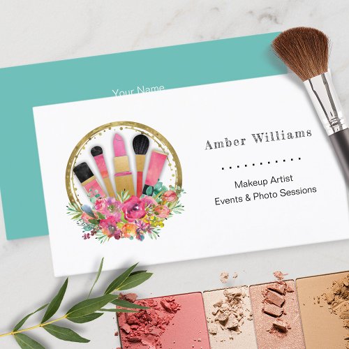 Makeup Artist Cosmetologist Salon Spa Stylist Business Card