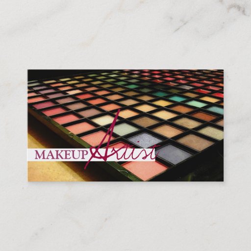Customizable Makeup Artist, Cosmetology Business Card