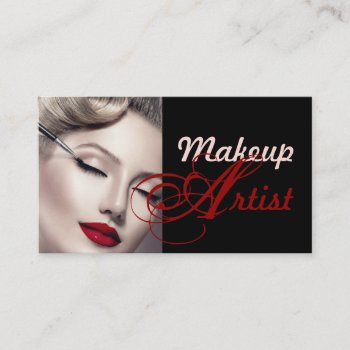 Makeup Artist Cosmetology Salon Business Card by olicheldesign at Zazzle