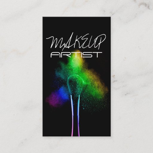 Customizable MakeUp Artist, Cosmetology, Salon Business Card