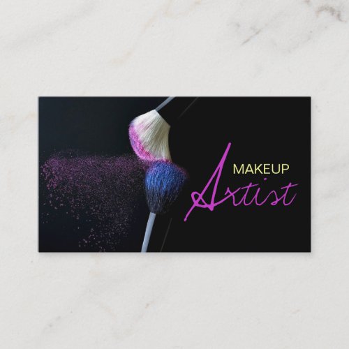 MakeUp Artist, Cosmetology, Salon Business Card