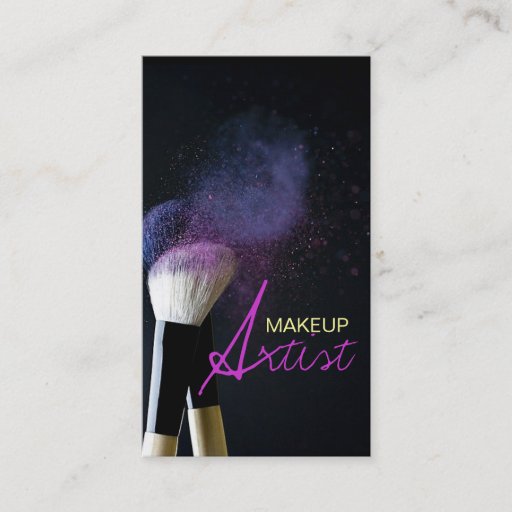 Customizable MakeUp Artist, Cosmetology, Salon Business Card