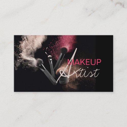 MakeUp Artist, Cosmetology, Salon Business Card