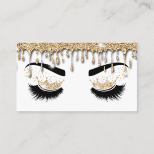 Makeup artist Crown Lashes Beauty Salon Extension Business Card