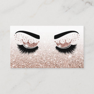 Makeup artist Crown Lashes Beauty Salon Extension Business Card