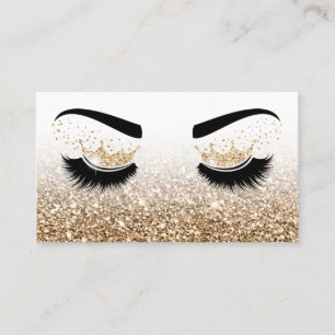 Makeup artist Crown Lashes Beauty Salon Extension Business Card